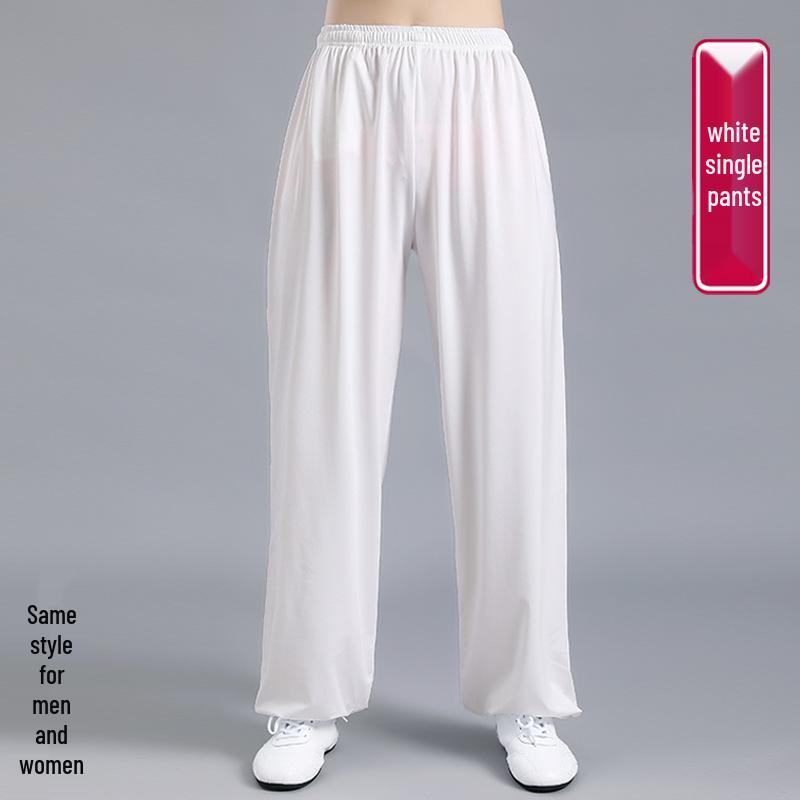 Summer Milk Silk Tai Chi Short Sleeve Top for Men and Women - Perfect for Practice, Performance, and Morning Exercise