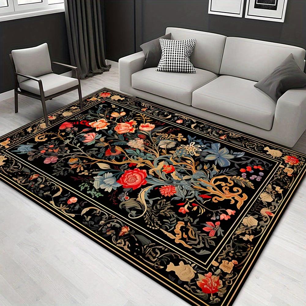 

1pc 1942490343 Pattern Carpet, Area Rug For Living Room Bedroom Room Bed Chair Laundry Entryway Corridor Yard Non-slip Outdoor Camping Rug F 60cm by 90cm