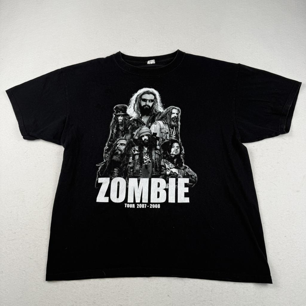 Rob Zombie Shirt Mens Extra Large Black 2007 2008 Tour Band Tee Graphic Rock Unisex T-Shirt