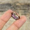 Rosa Turmalin Ring Elektrogeformter Kupferring Schöner Edelstein Handgefertigter Ring Elektrogeformter Kupferschmuck Zum Verschenken Erhältlich in Ringgröße