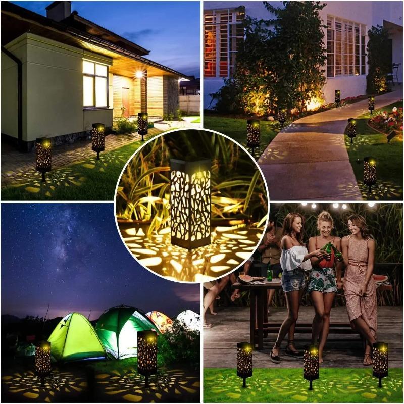 1000MAH Outdoor Solar Light Waterproof Garden Lawn Lamp for Park Landscape Courtyard Balcony Decoration Solar Retro Buried Path Light