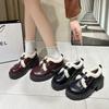 Fashion versatile and comfortable cotton shoes women's autumn and winter new popular thick-soled muffin velvet warm cotton shoes