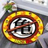 Runder Teppich für Wohnzimmer Teppiche Schlafzimmer Kinder Teppich Badezimmermatte 3D Dragon Ball Goku Druck Bodenmatte Kinderzimmer Teppich