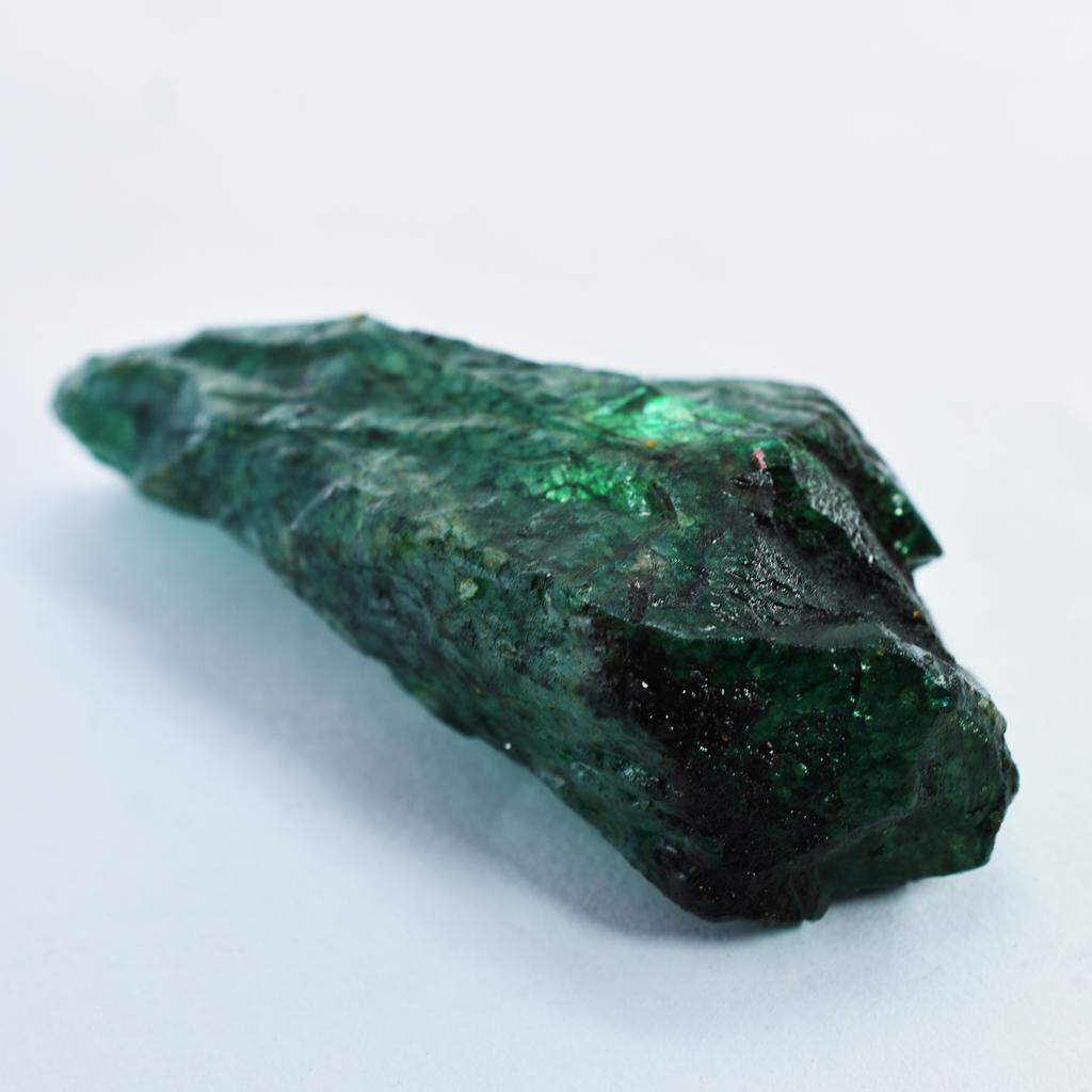Natural Green Emerald Loose Gemstone 210.20 Ct Rough for Lapidary and Gem Collections