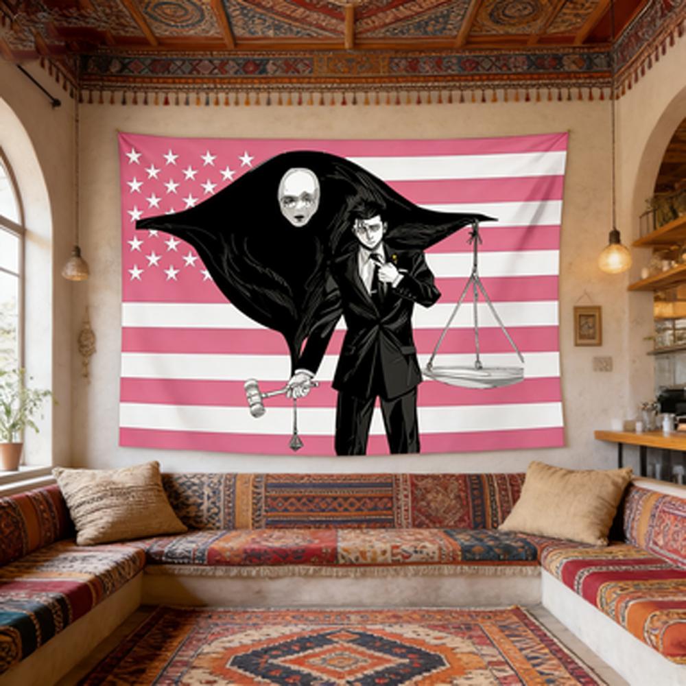 J-Jujutsu K-Kaisen H-Higuruma H-Hiromi Anime Wall Tapestry for Bedroom Home Room Decor Wall Art Hanging 100X70CM