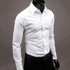Camisa de hombre con cierre de botones, camisa con botones de manga larga, antiarrugas, inodoro, para la vida diaria