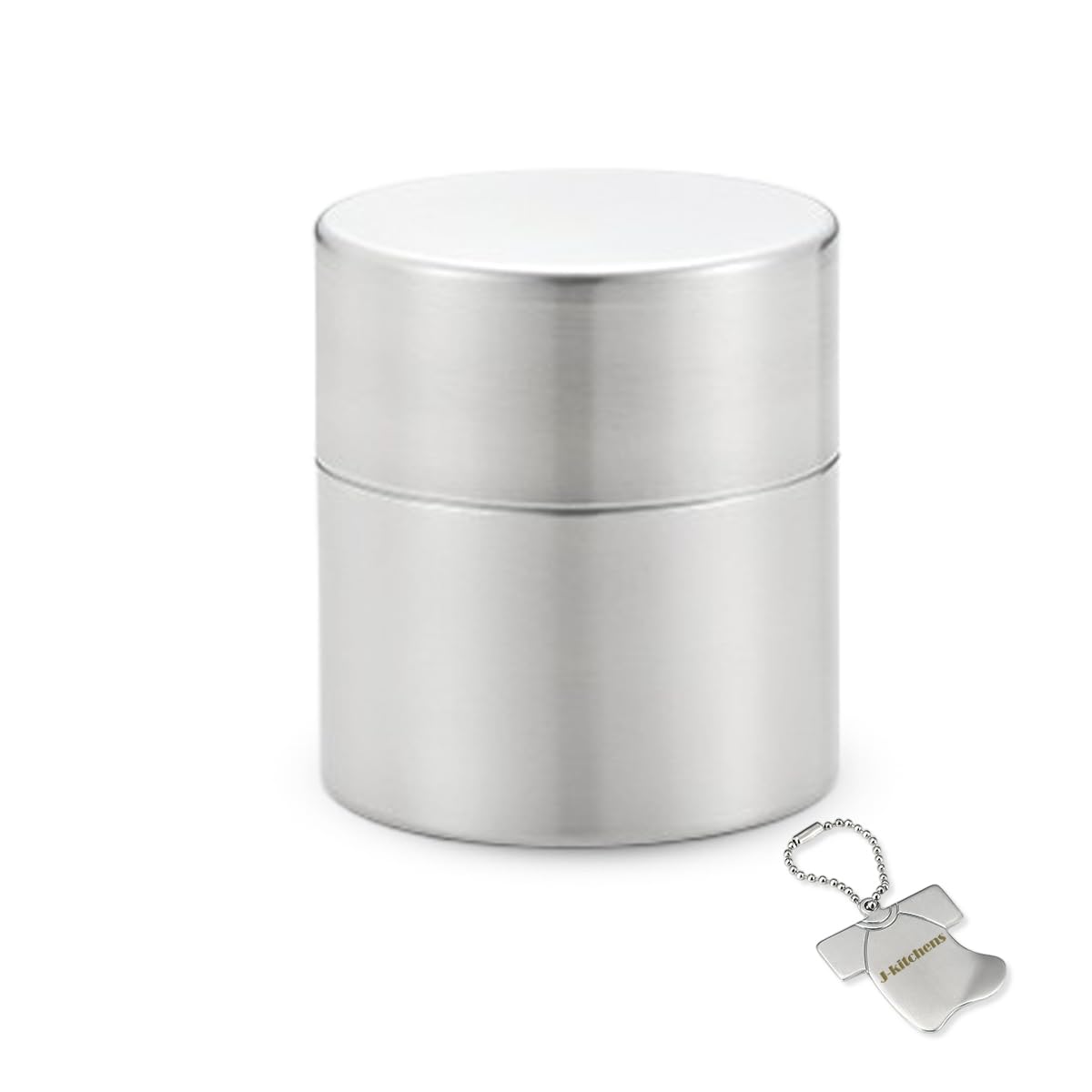 

J-kitchens Stainless Steel Tea Caddy, Matte Polished, Small, Made in Japan, with Original Tag