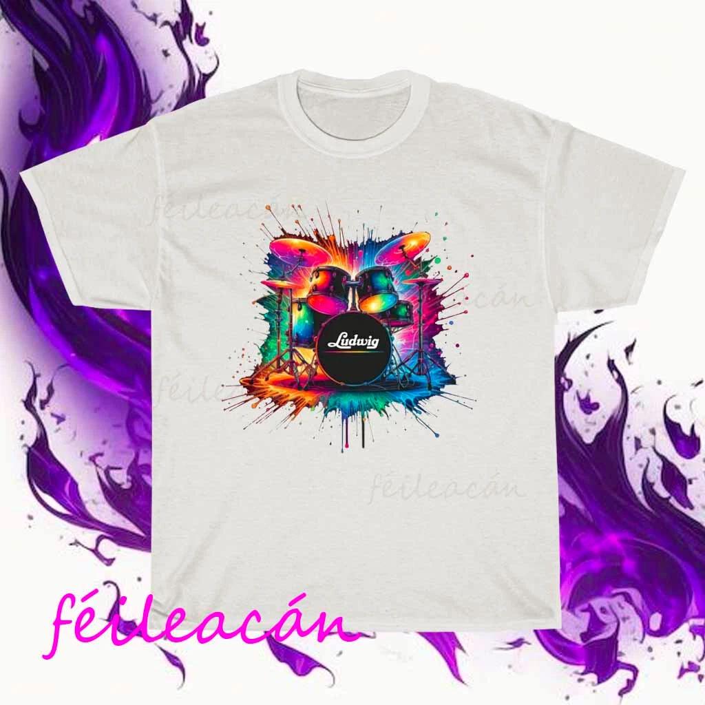 Brand New Ludwig Drums art Logo American T-Shirt Funny Size S to 5XL S