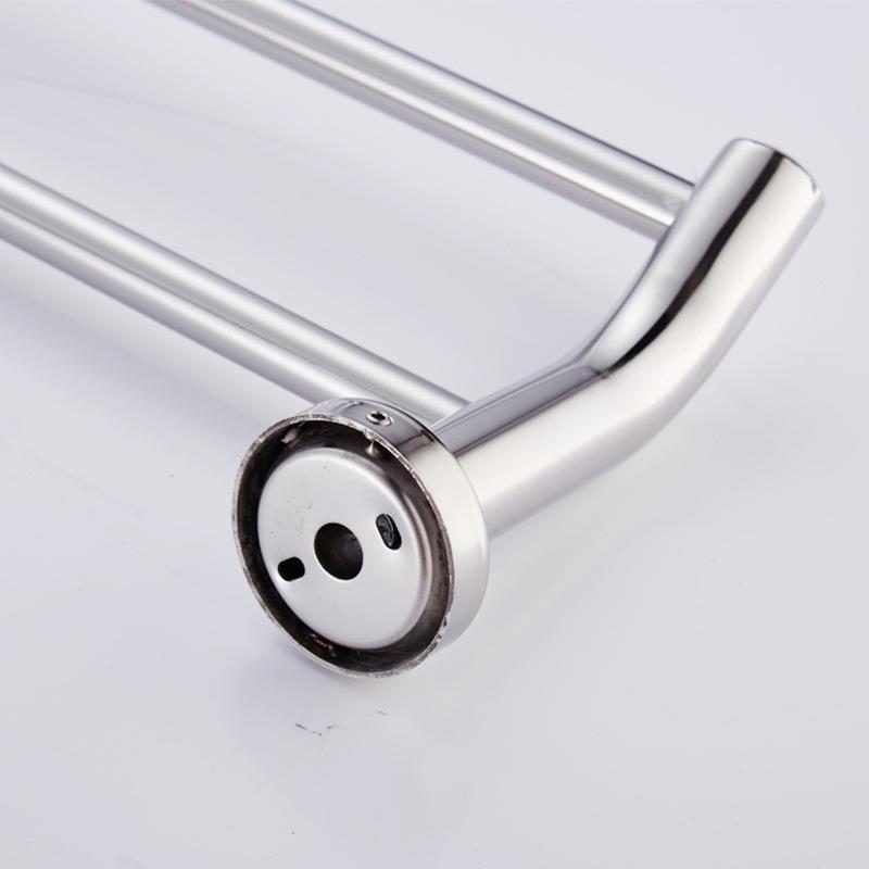 40/50/60cm Portasciugamani Doppio da Parete Binario per Hotel Scaffale da Bagno in Acciaio Inossidabile Porta Asciugamani Bagno Vendita all'Ingrosso