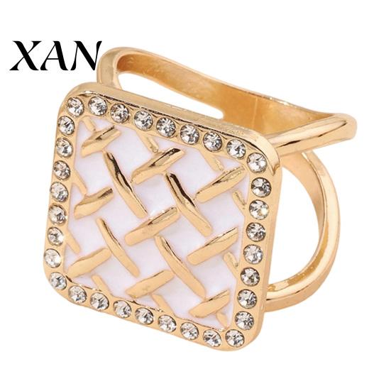 Lightweight Scarf Ring Grid Square Ring, Rhinestone Silk Clip, Decorative Adjustable Holder Slide Elegant Wrap for Women Neckerchiefs Shirts Shawls