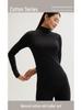 Women's Slim Fit Cotton Mid-Neck Winter Warm Base Layer Top