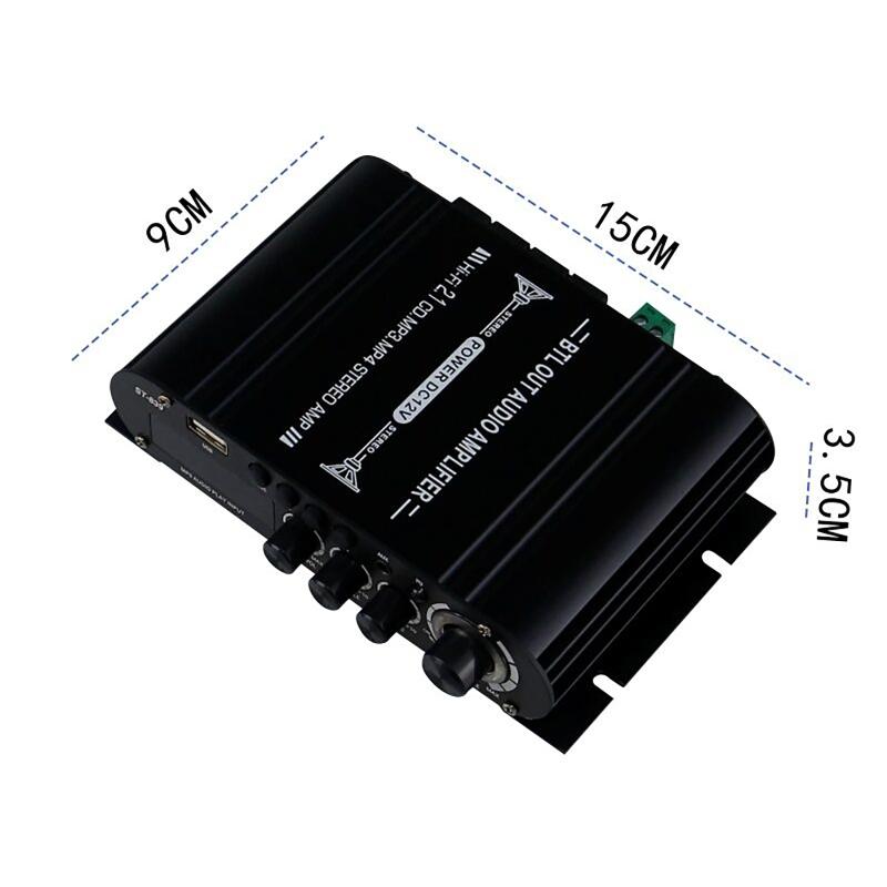 Audio Amplifier ST-839 25W*2+40W 2.1 Channel BT 5.0 Stereo Power Amplifier Portable Sound Amplifier Car Home Theater Amplifiers