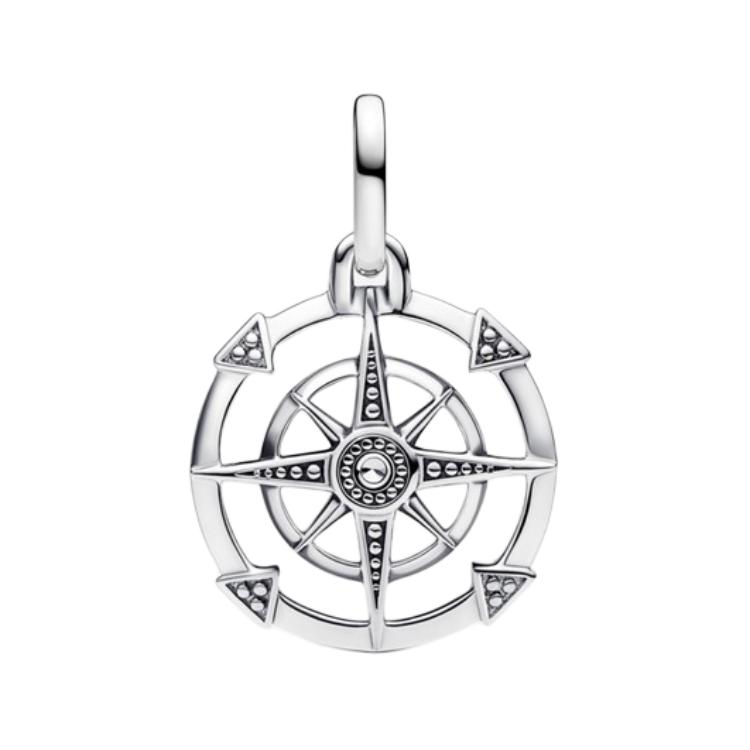 Pandora Compass Design Pendant Unisex pendant Silver 793456C01 Box