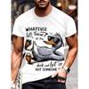 Men's Summer Comfortable Fashionable T-shirt Soft Breathable Skull  Animals Portrait Colorful 3d Printing Round Neck Short Sleeved T-shirt