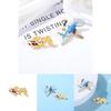 Stylish Crane And Koi Fish Couples Brooches Premium Alloy Pin For All Occasions