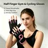Breathable Half Finger Workout Gloves, Anti-Slip Weight Lifting Gym Gloves, Non-Slip Palm for Cycling, Mountain Climbing, Fitnes