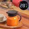 316 Stainless Steel Smart Temperature Display Insulated Tea Stewing Pot, Large Capacity for Home and Outdoor Use