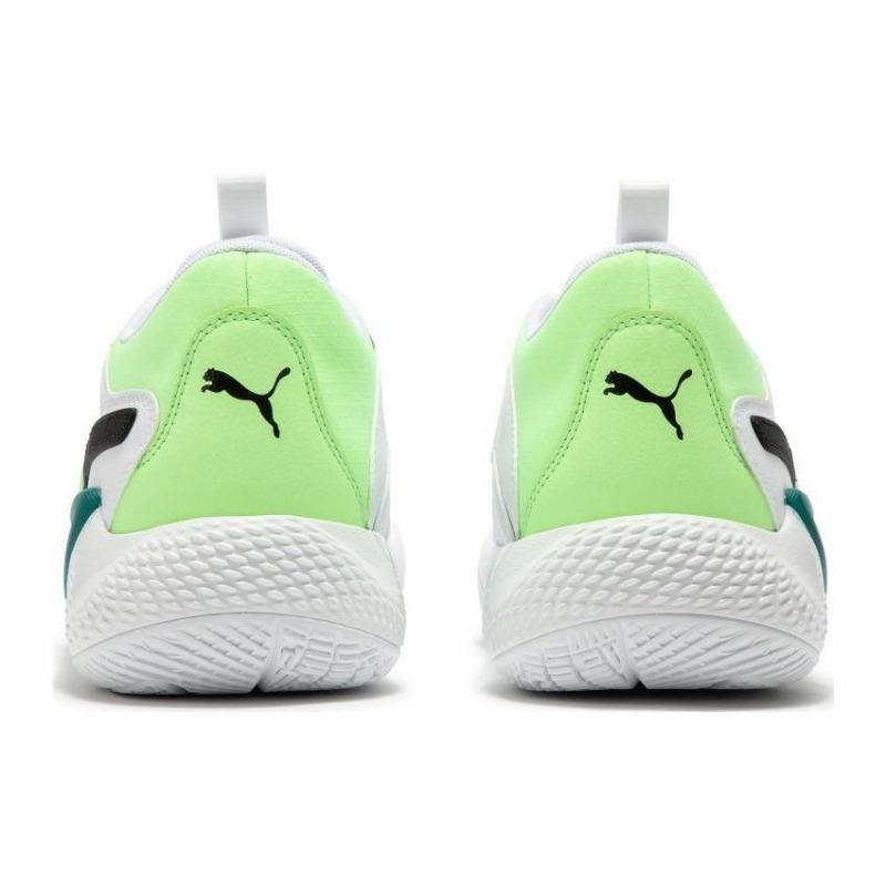 PUMA Court Rider Chaos Jewel Men Stylish Anti Slip Low Top Basketball Shoes White Green 378051-01
