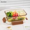 Amber High Borosilicate Glass Food Storage Bowl