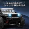 Remote Control Off-road 35km H High-speed Car 4WD Jeep Pickup Truck Monster 2.4GHz Drift Compatible LED Light Operation Rechargeable Battery Included