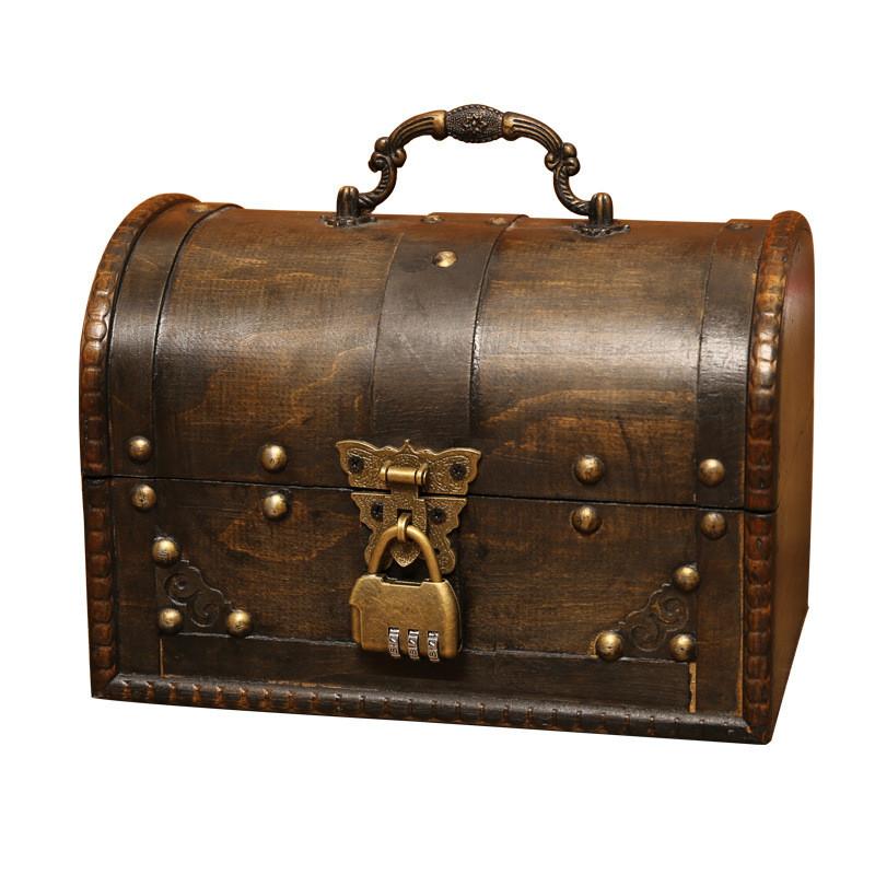 Wooden Classic Storage Chest Boxes For Home Office And Decoration Use Gifts
