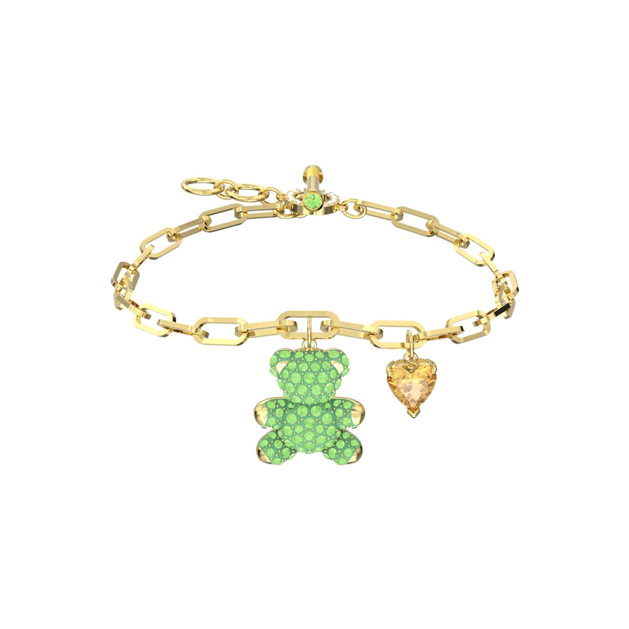 

Swarovski Teddy Bear Bracelet Women bracelet Green 5642977 Box (Random Color)
