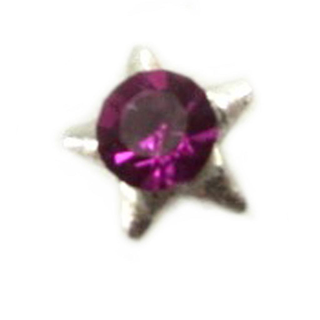 Les Trésors De Lily [L5413] – Lila „Stern“-Silberohrstecker