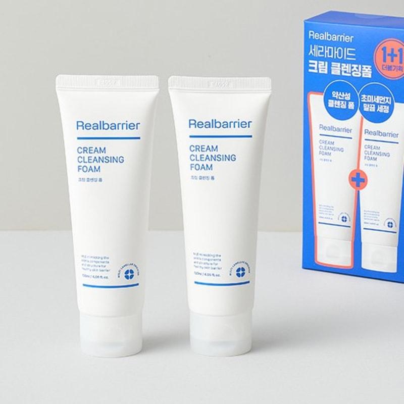 [Real Barrier] Cream Cleansing Foam 120ml 1+1 Special Set