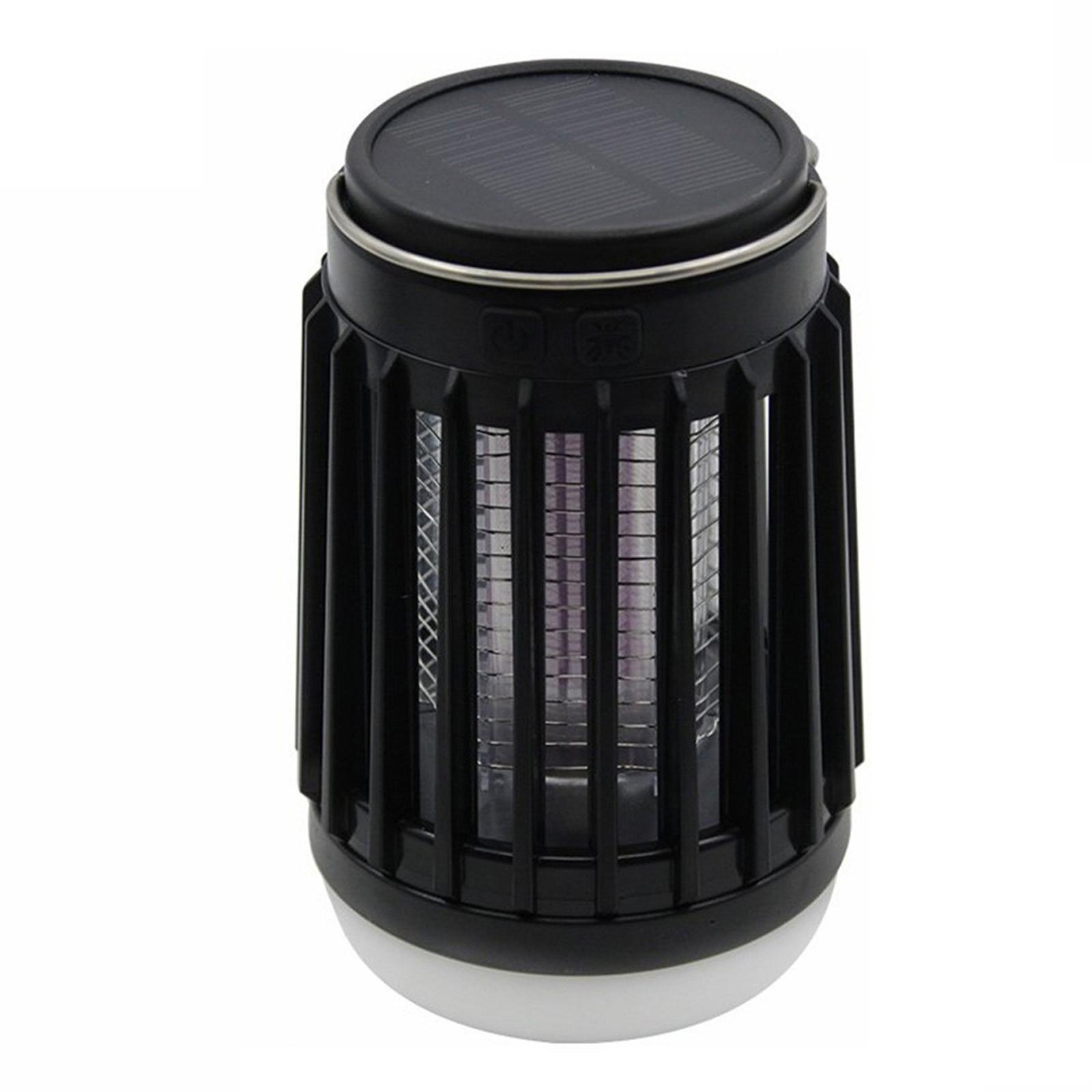 

1 шт. солнечная USB-лампа от комаров, водонепроницаемая ловушка для насекомых, мух-жуков, фонарик One Size чёрный