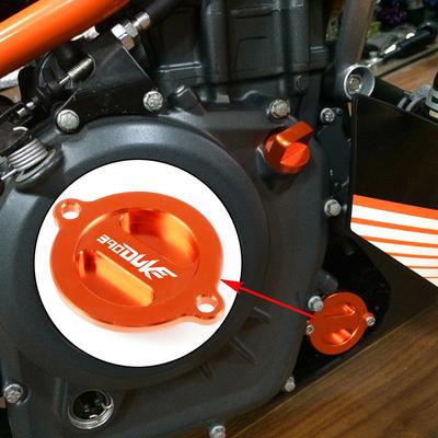 For KTM 390 Duke 2013 2014 2015 2016 2017 2018 CNC Accessories Motorcycle Protector Orange Cover CNC Engine Oil Filter Cover