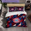 Set Biancheria da Letto Bayern Monaco Modello 3 Pezzi Morbida Copripiumino in Microfibra con Federe per Camera da Letto