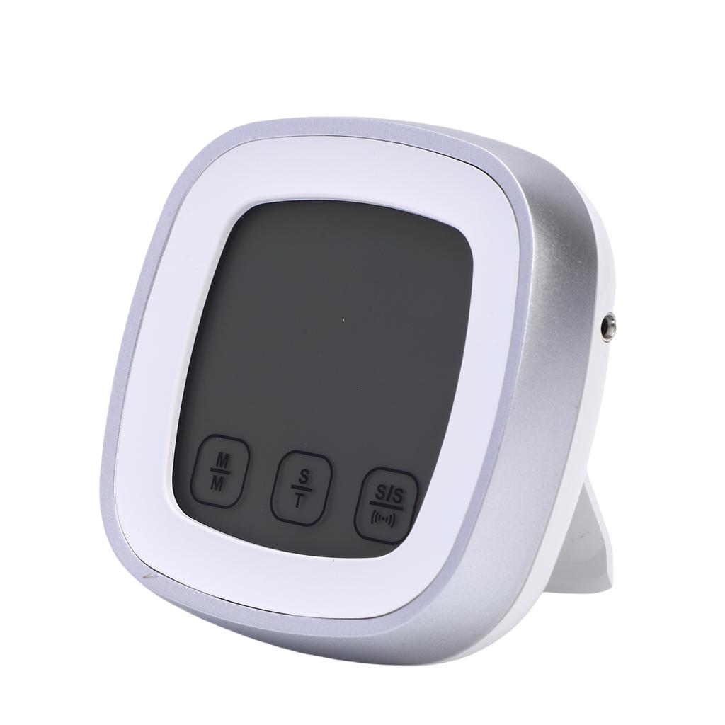 Digital Food Thermometer, BBQ Grill Mt Thermometer with Timer, 9 Preset Modes, 5 Doneness Levels, Temperature Alarm, Backlight, Magnetic Base