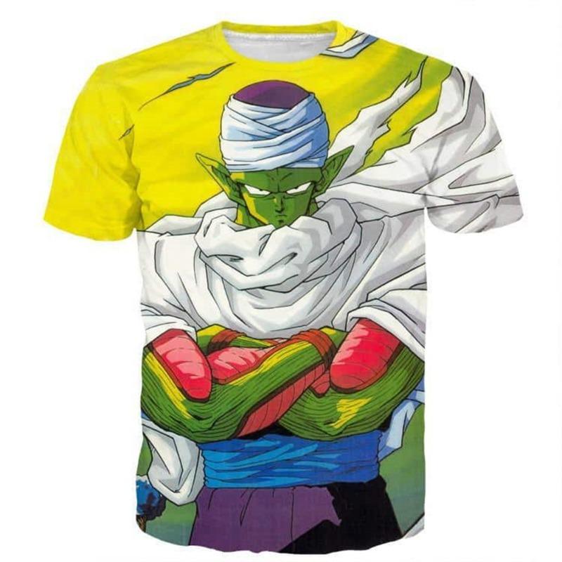 

Japanese Anime Dragon Ball Z 3d Printed Angry Piccolo Standing And Ready for Fighting T-Shirt Kids Adults Cosplay Tops Clothing XXL
