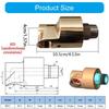 HD15 Articulație rotativă de 1/2 inch, articulație rotativă de 360 ​​de grade, pivoți pentru apă și aer, pulverizatoare de cuplare, conectori universali, uniune de rotație din alamă