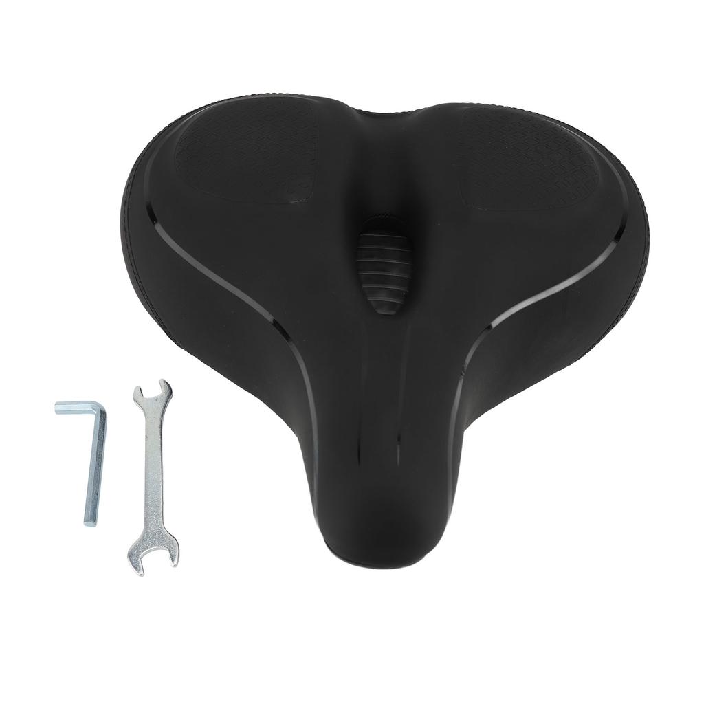 Pernă Scaun Ciclism Negru Confortabil Respirabil Absorbție Șoc Husă Scaun Ciclism Îngroșată