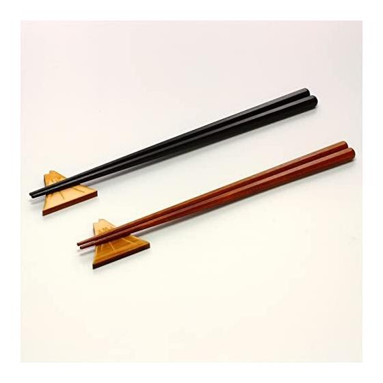 Aito Seisakusho Hyzaemon Maruhachi Chopsticks (Wooden Box) Suehiro-gari - Made in Japan Gift Set - 2 Pairs of Chopsticks with Chopstick Rests -