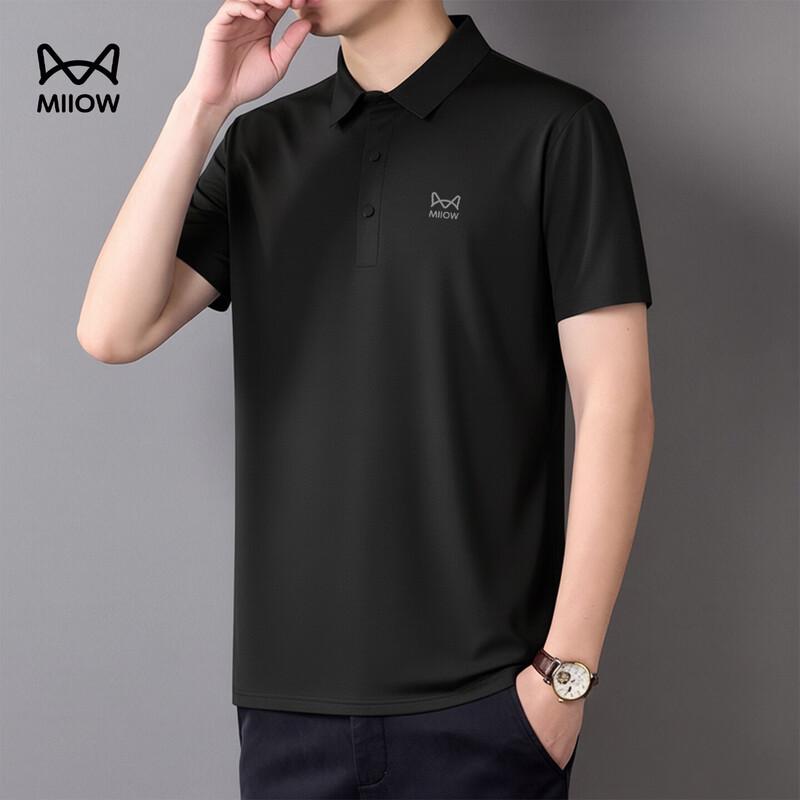MIIOW Men's Ice Silk Quick-Dry Polo Shirt