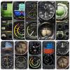 Aviation Aeroplane Helicopter Cockpit Instrument Soft Cover for Samsung Galaxy A12 A22 A32 A52 A72 A02S Phone Case Note 20 Ultra