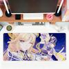 Anime Nicole Mauspads Groß Rutschfest Gaming Schreibtischmatte Laptop Tastaturablage Büro PC Genshin Impact Gummi Schwarz
