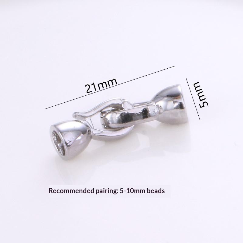 2pcs DIY Jewelry Making 18K Gold Plated Pearl Necklace Connector Fastener Handmade Necklace Bracelet Accessories Supplies