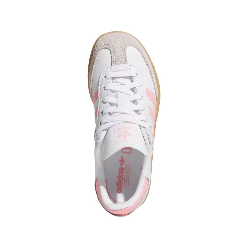 Adidas Samba OG C Weiß Semi-Pink Spark Kinder-Sneaker Wolkenweiß Gummi JP5484