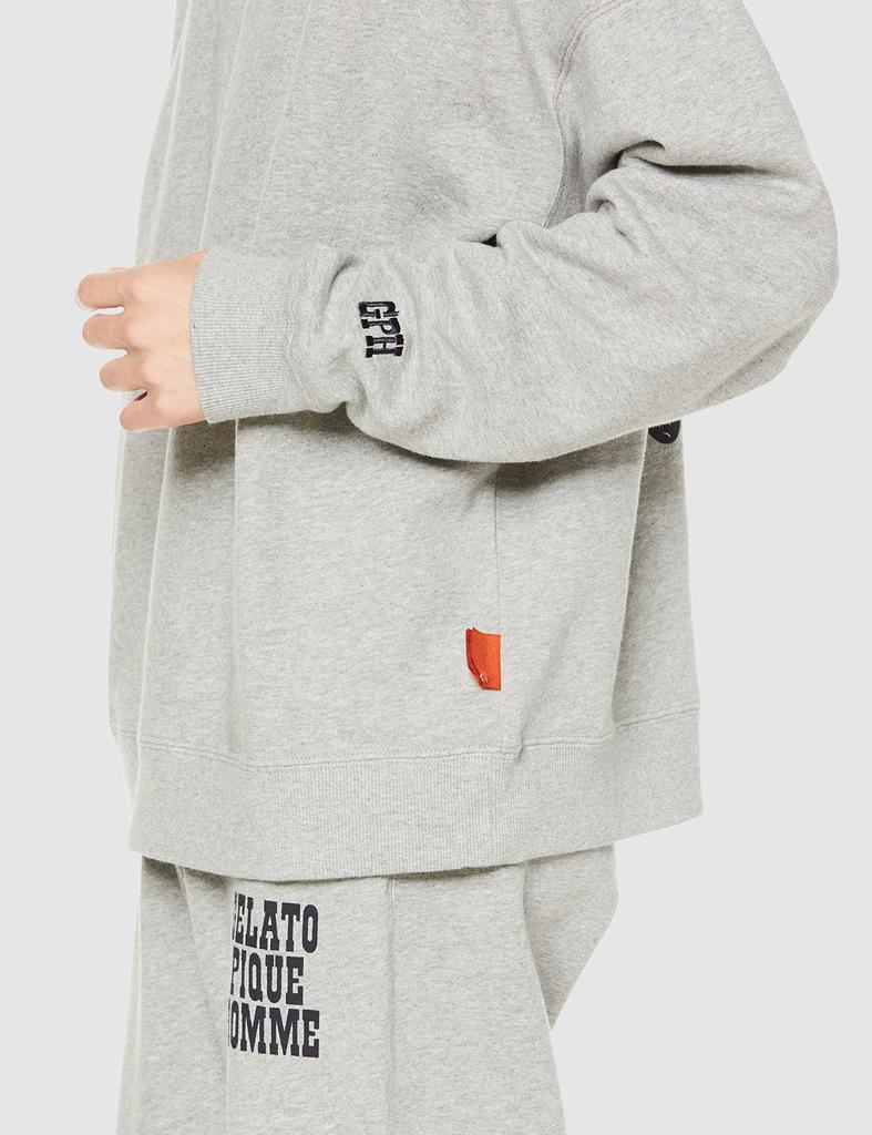 Gelato Pique HOMME Recycled Fleece Big Logo Pullover PHCT224950 GRY L Men's