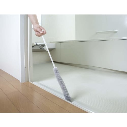 Sanko Drain Brush, Antibacterial, for Washrooms, Pipes, and Crevices, Special Fiber Removes Dirt with Just Water, Surprise Fresh, Gray, Made in Japan,