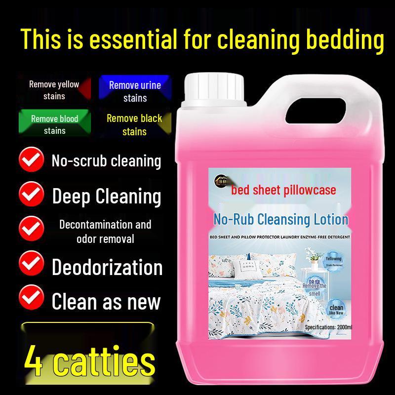 Pillow and Linen Stain & Odor Remover: Eliminates Yellowing, Head Oil, and Sweat Stains from Pillowcases, Towels, and Bedding - Free Shipping