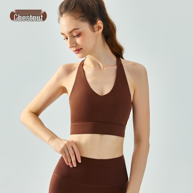 Women's Summer Sports Camisole: Shockproof Yoga Bra with Stylish Back Design