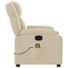 Massage Relax Chair Cream Colored Fabric