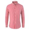2024 Men's Slim Fit Striped Long Sleeve Shirt - Youth Fashion Business Casual