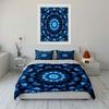 Elegant Blue Mandala Home Decor  Kid'S And Adults' Bedroom Decor, Exquisite Three-Piece Bedding Set Gift