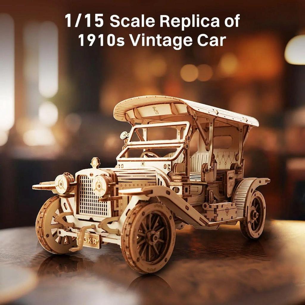 ROKR Vintage Car 3D Wooden Puzzle MC801