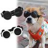 Silicon+PC+Nylon Pet Vintage Round Goggles Anti UV Adjustable Cat Dog Cool Glasses Windproof Rope Pet Photo Props